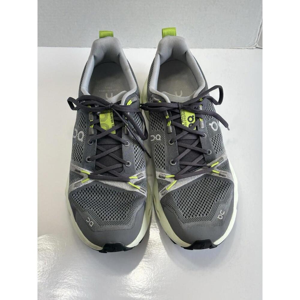 On Cloudsurfer Trail Running Sneakers Men's Size 12.5 Iron/Lima Athletic Shoes - Picture 4 of 16